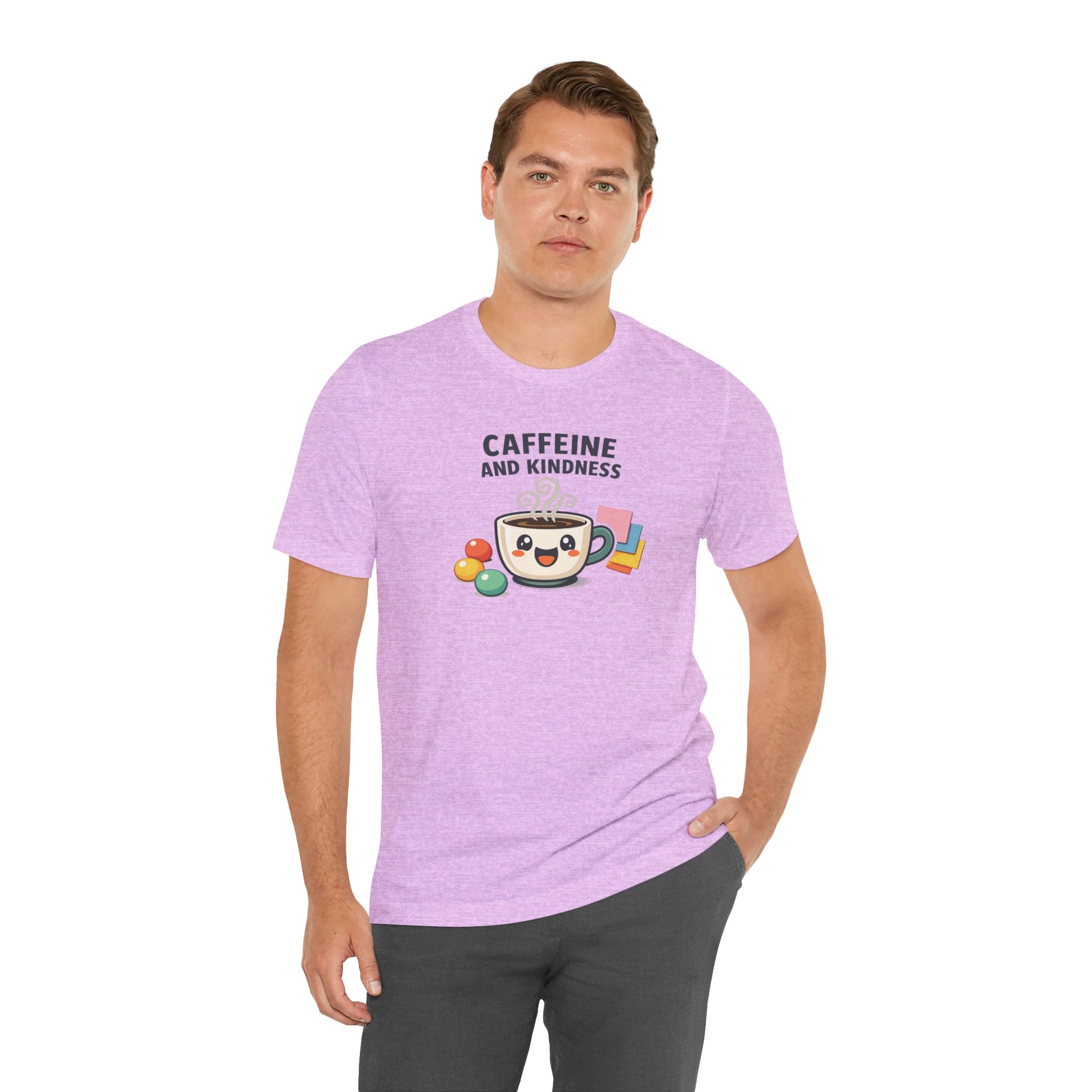 Caffeine and Kindness Tee | office humor, coffee fuel