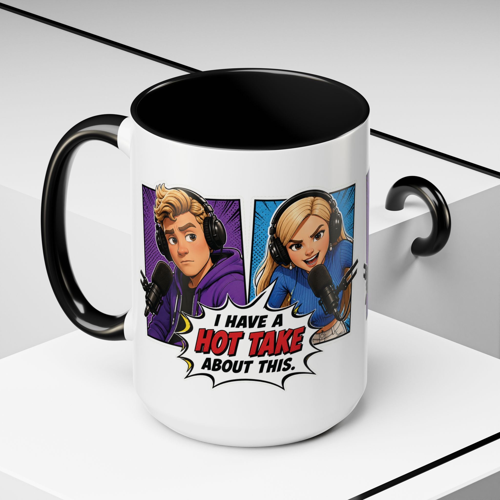 Jake And Emma Hot Take Coffee Mug — "I Have A Hot Take About This" Mug (11/15oz)
