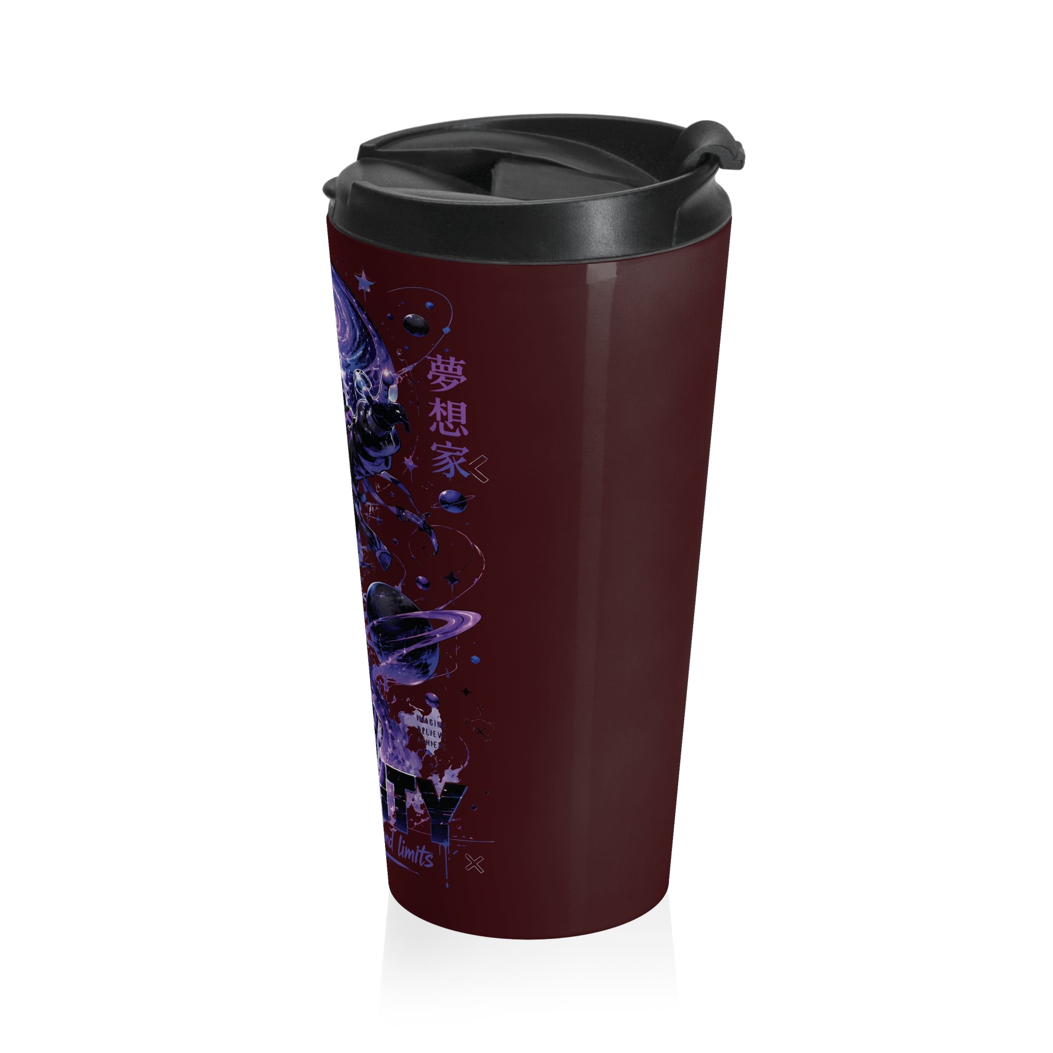 Your Mind Creates Reality Cosmic 15oz Travel Mug Rosewood