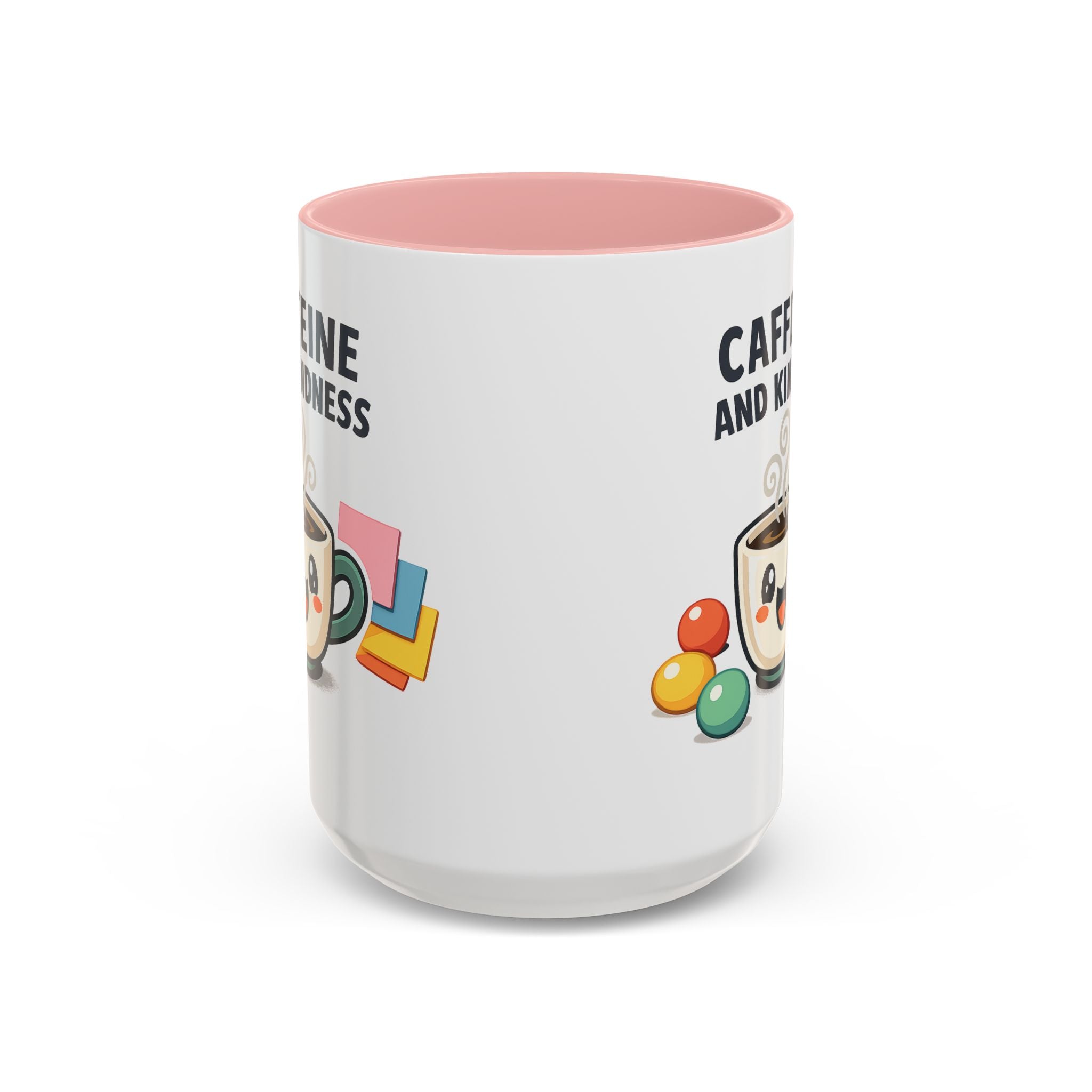 Caffeine and Kindness Coffee Mug – Ceramic Accent Mug (11oz / 15oz)
