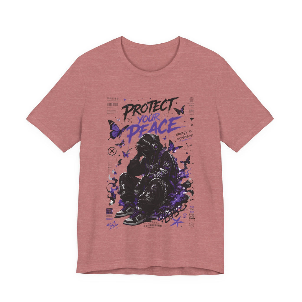 Protect Your Peace Gothic Butterfly Graphic T Shirt