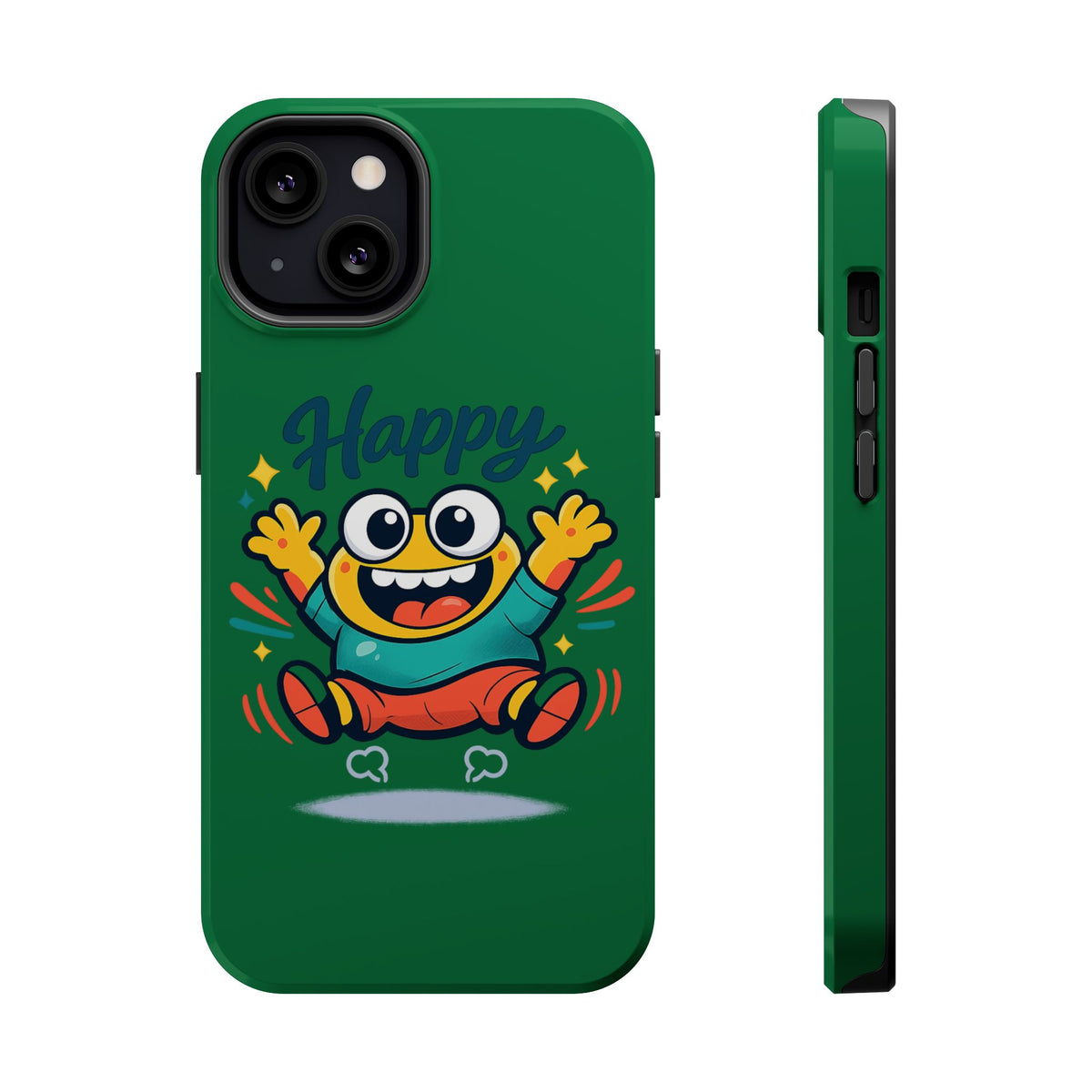 Happy Monster Magnetic Protective Phone Case Green