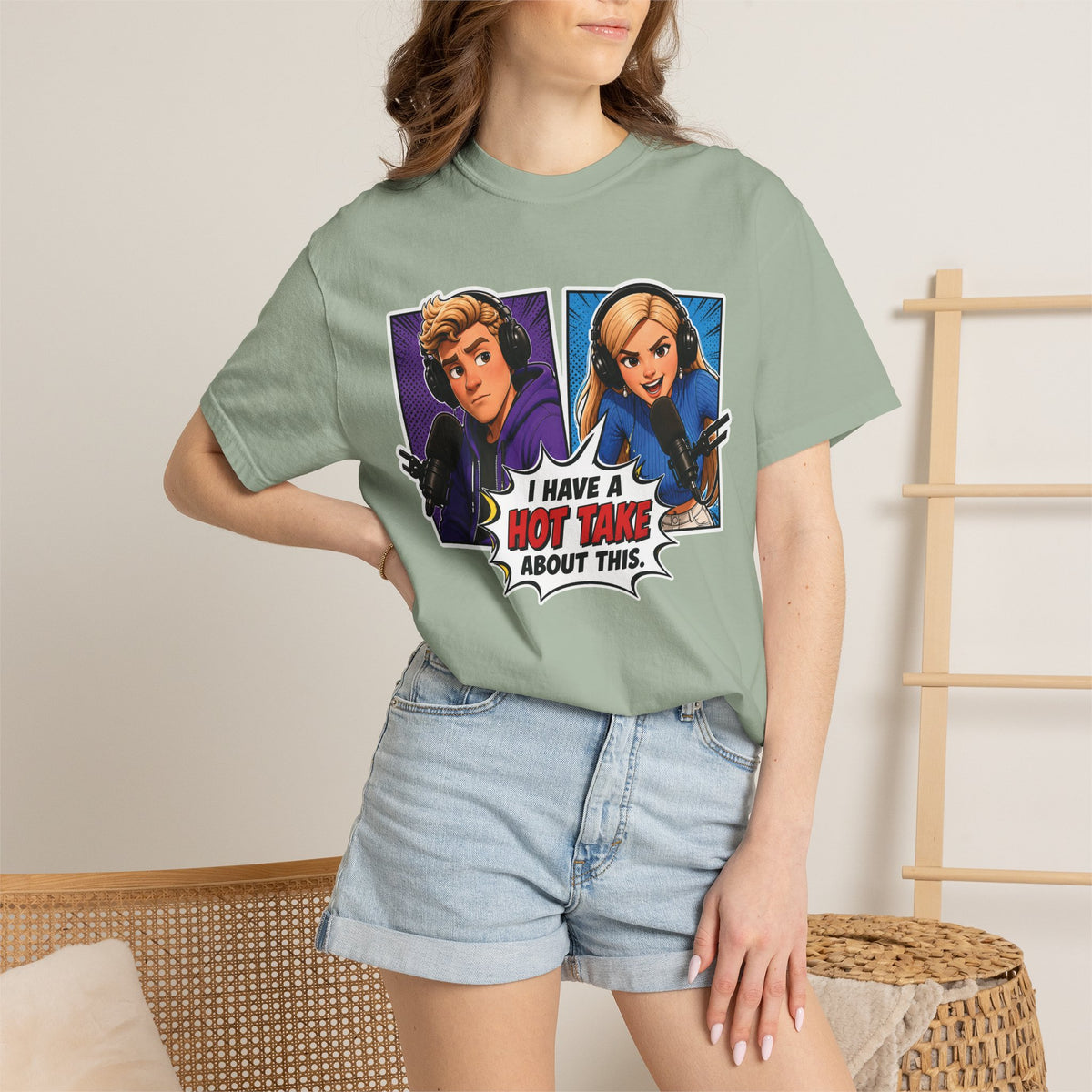 Hot Take Central I Have a Hot Take About This Podcast T Shirt