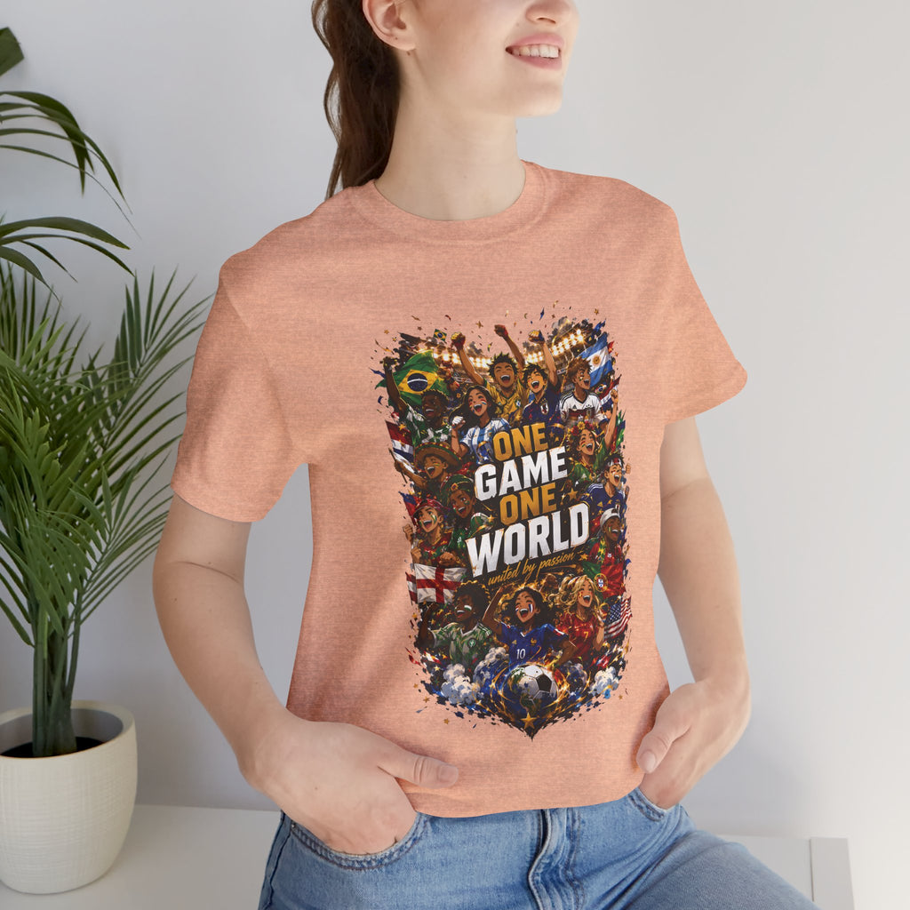 T-Shirt — 'One Game One World' Gamer Graphic Tee