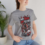 No Risk No Glory Soccer T-Shirt — Dynamic Football Player Graphic Tee