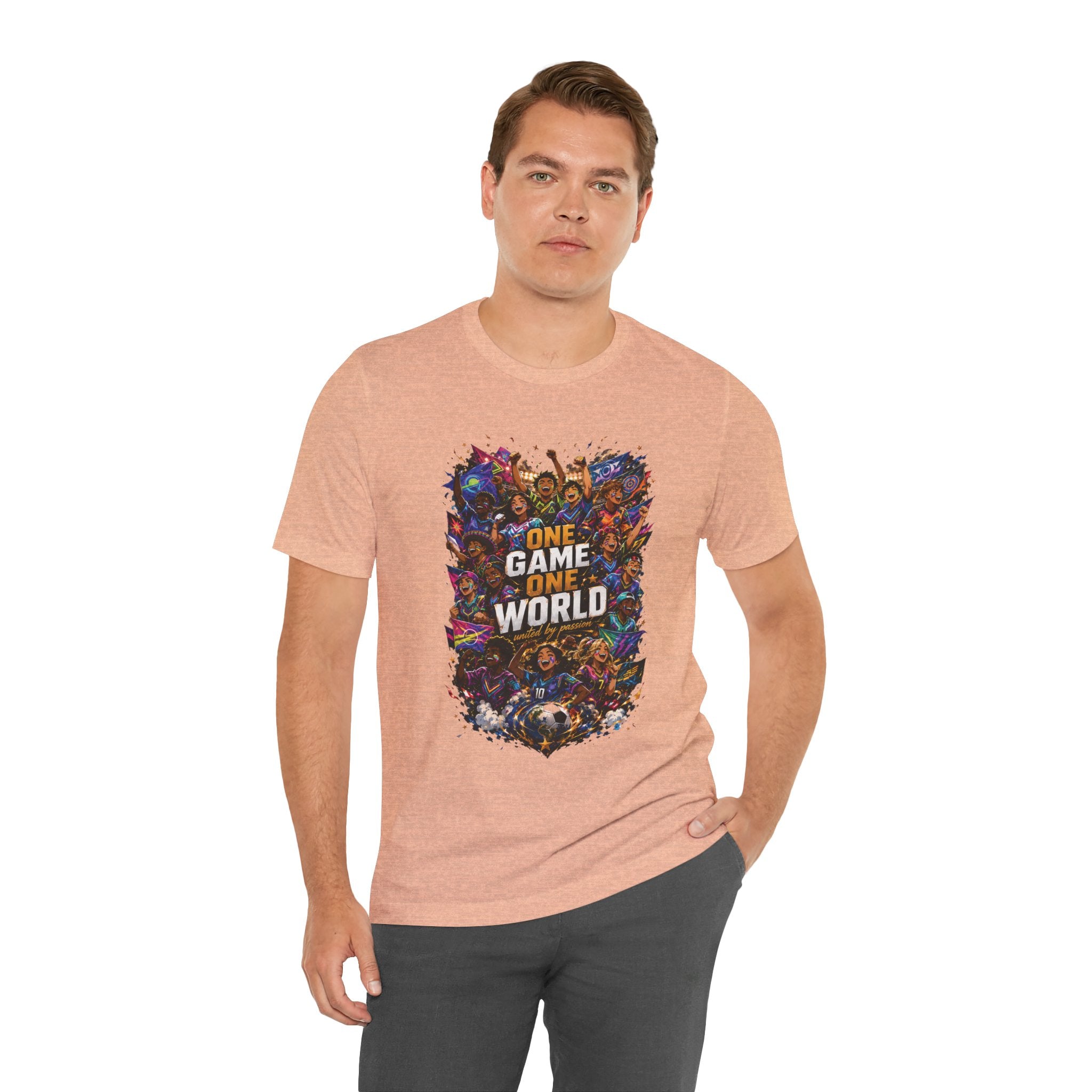 T-Shirt — 'One Game One World' Gamer Graphic Tee