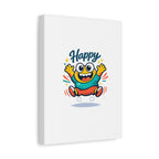 Happy Blob Cartoon Canvas Bold Kawaii Wall Art