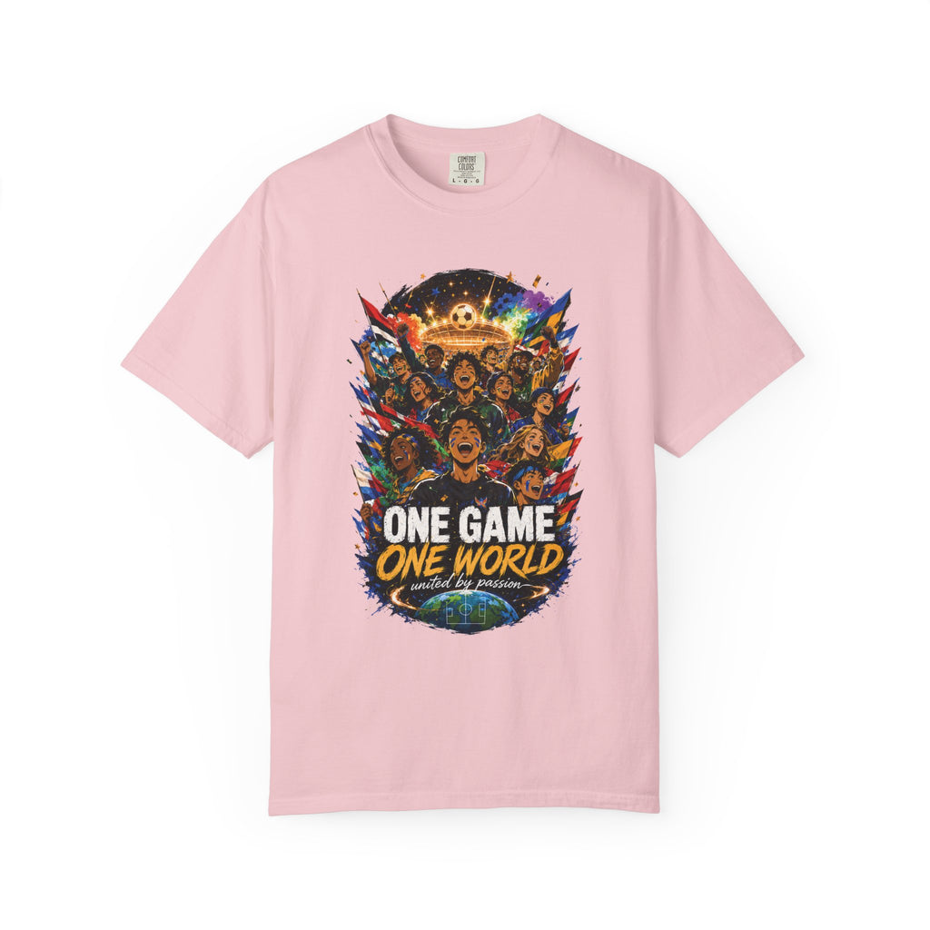 One Game One World Soccer T Shirt International Football Graphic Tee