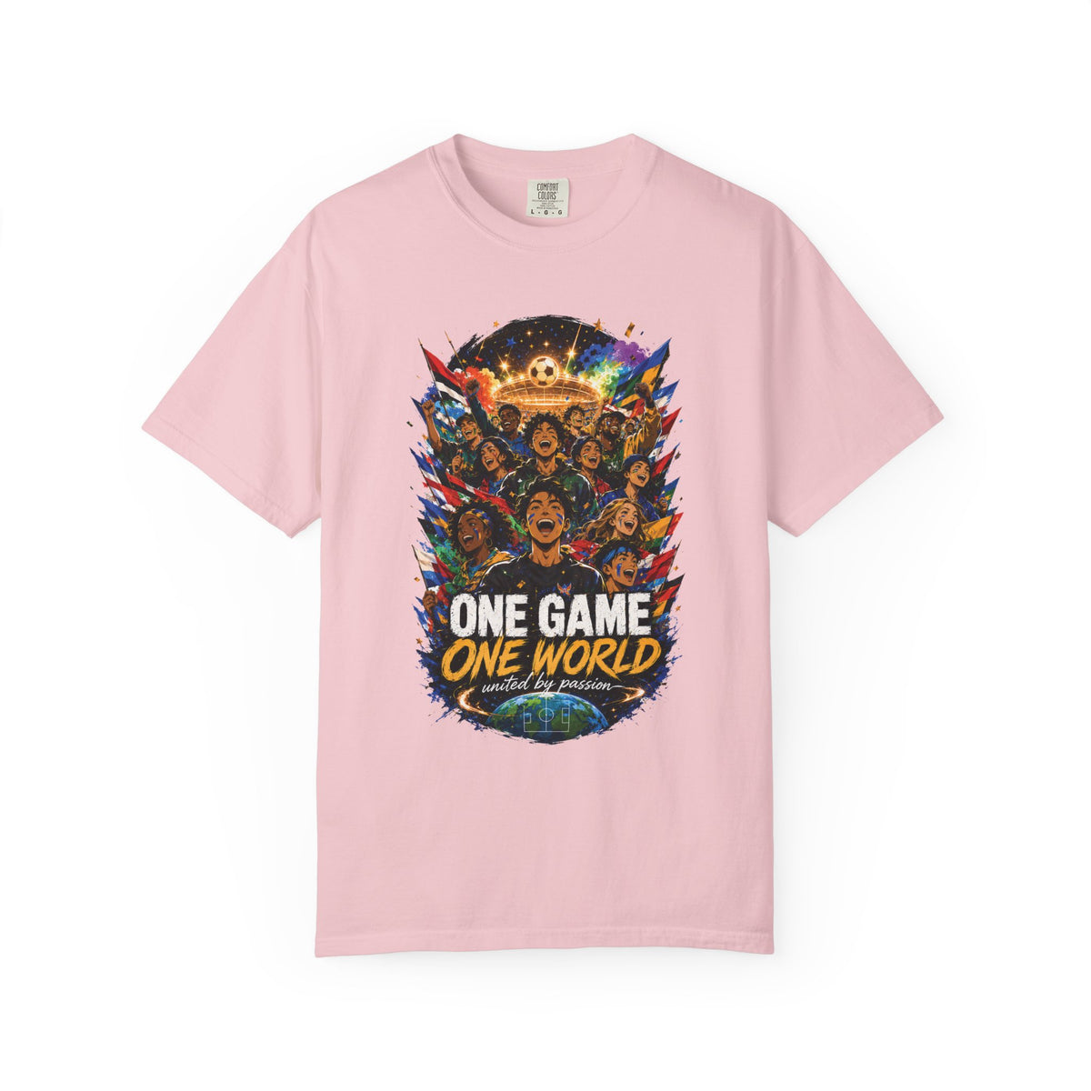One Game One World Soccer T Shirt International Football Graphic Tee
