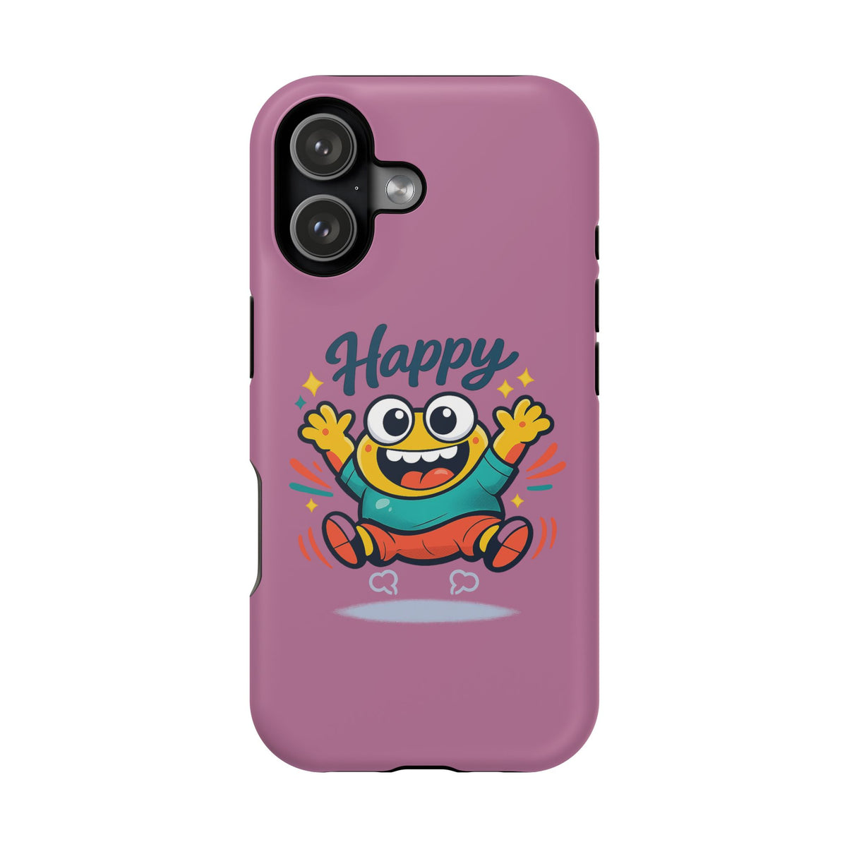 Happy Monster Magnetic Protective Phone Case Pink