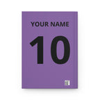 Soccer Journal — "No Risk No Glory" Motivational Hardcover (Custom Name & Number)