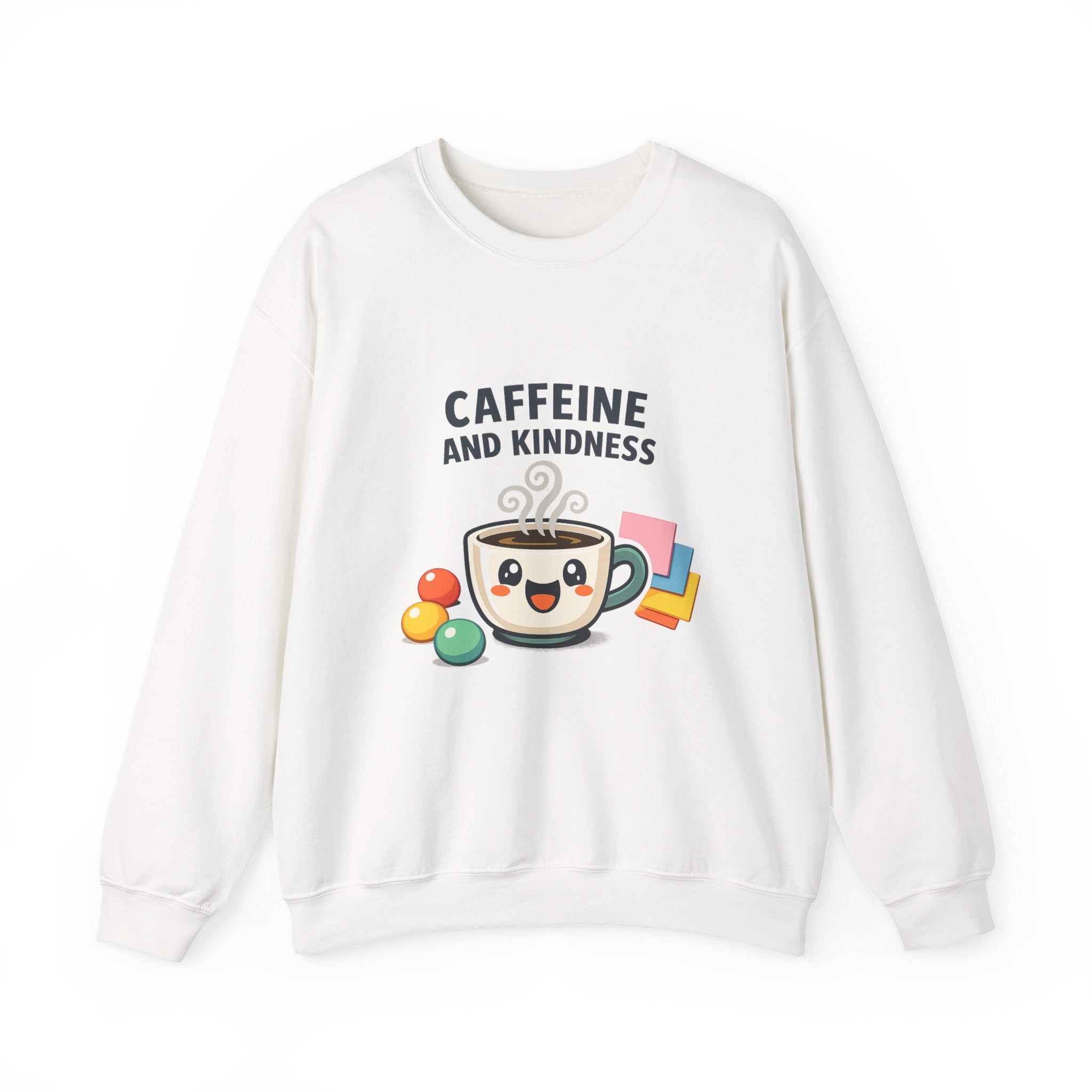 Caffeine and Kindness Sweatshirt | office humor, coffee fuel