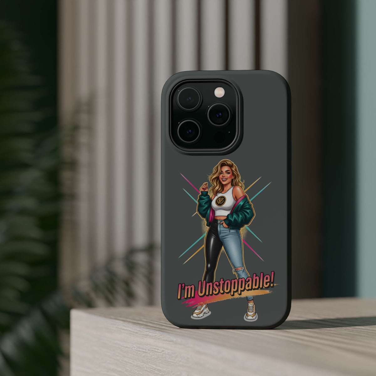 I'm Unstoppable Magnetic Protective Phone Case Gray