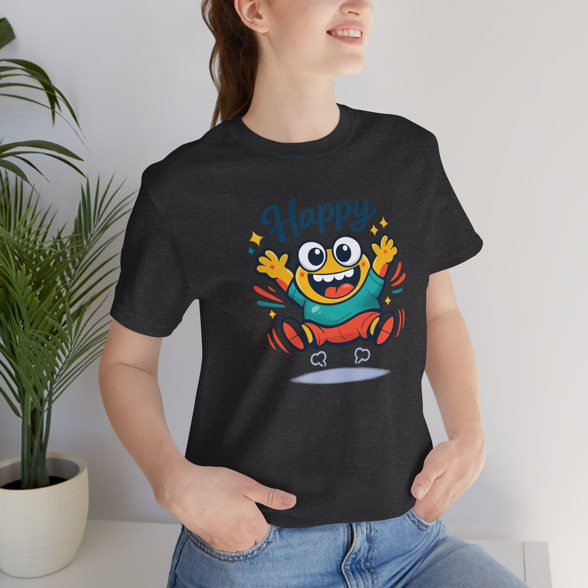 Happy Mood Blob T Shirt Cute Kawaii Graphic Tee