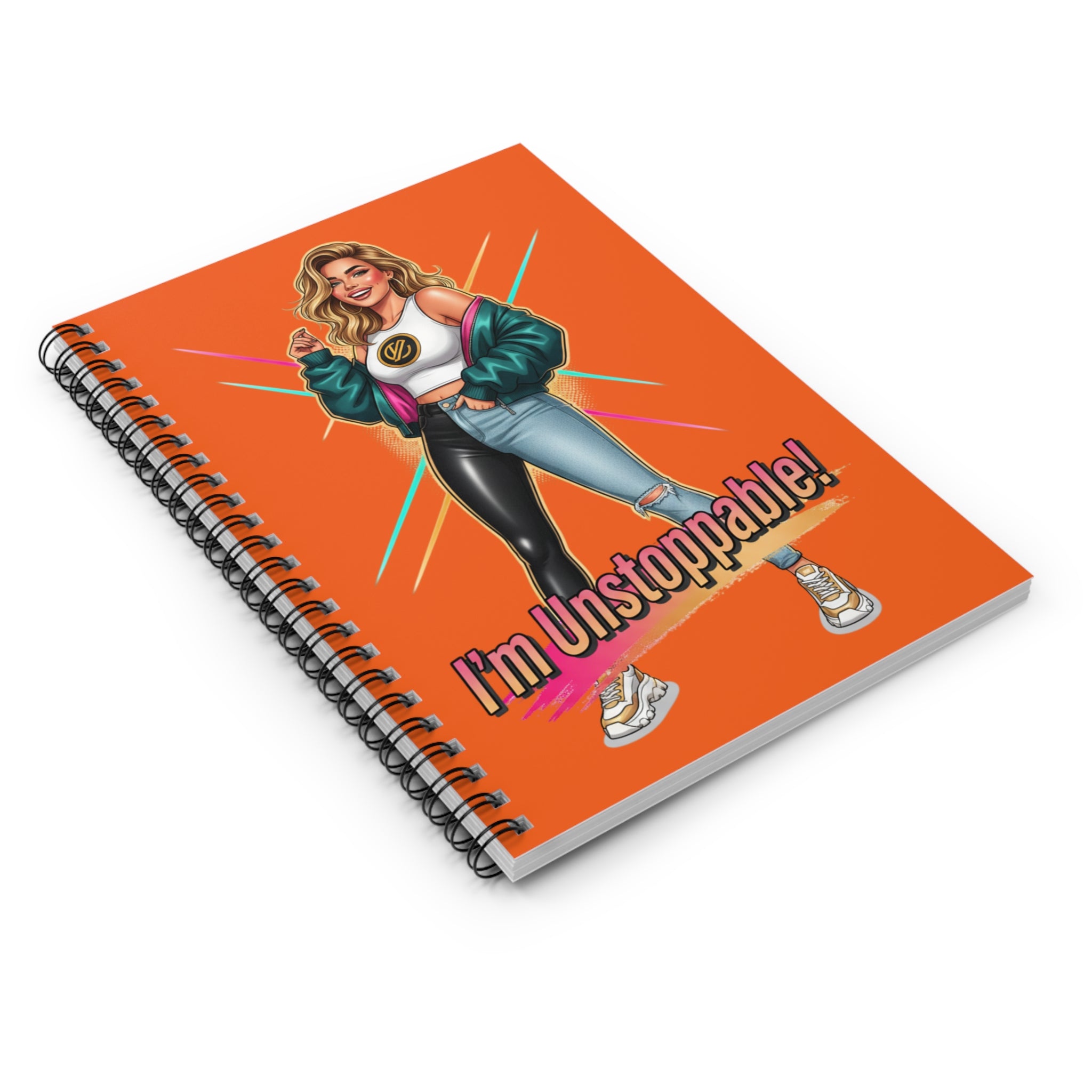 I'm Unstoppable! Spiral Notebook — Motivational Pink Journal for Women