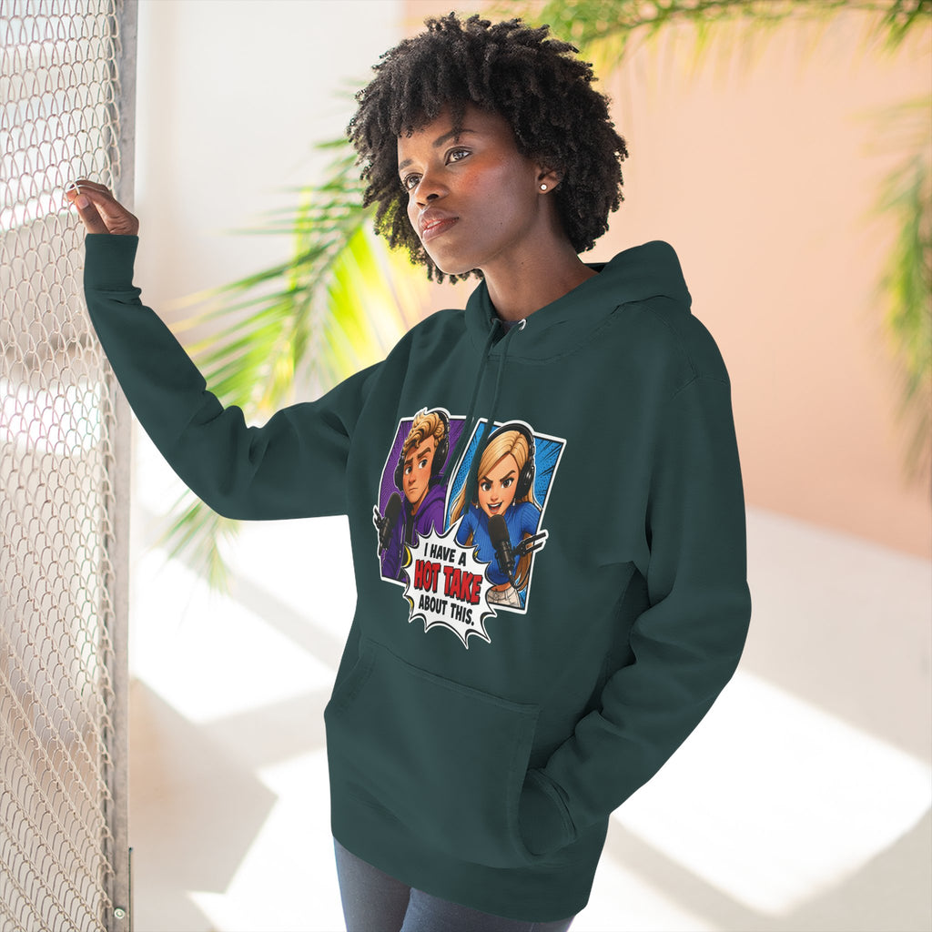 Comic Pop Art Hoodie — “I Have a Hot Take About This” Graphic Pullover