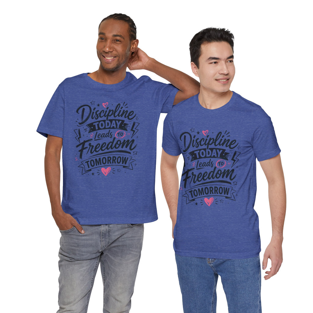Discipline Today Leads to Freedom Tomorrow Motivational T Shirt