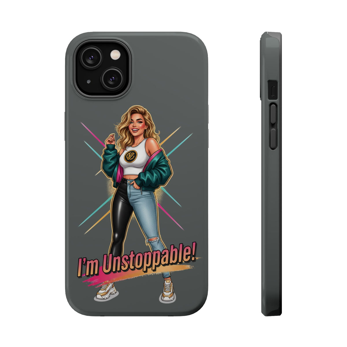 I'm Unstoppable Magnetic Protective Phone Case Gray