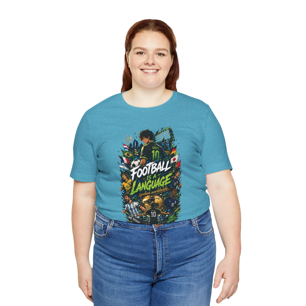 Football Language Graphic Tee — Soccer Fan Jersey Shirt