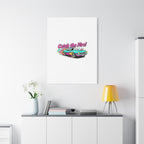 Retro Racing Car Canvas Wall Art – Vintage Dragster Design