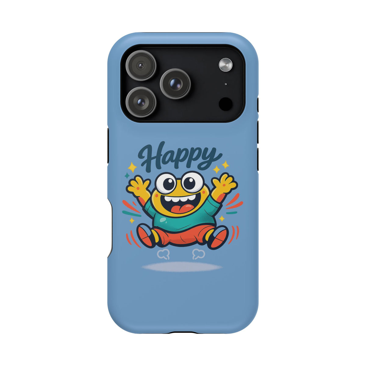 Happy Monster Magnetic Protective Phone Case Blue
