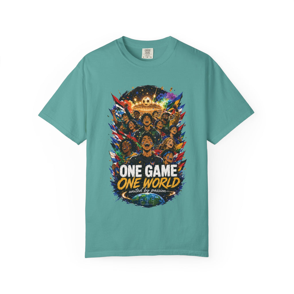 One Game One World Soccer T-Shirt — International Football Fans Graphic Tee