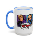 Jake And Emma Hot Take Accent Rim Mug – I Have A Hot Take About This Comic Coffee Cup (11oz/15oz)