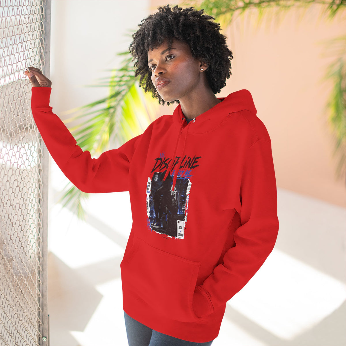 Discipline Built Me Graphic Hoodie Vintage Streetwear