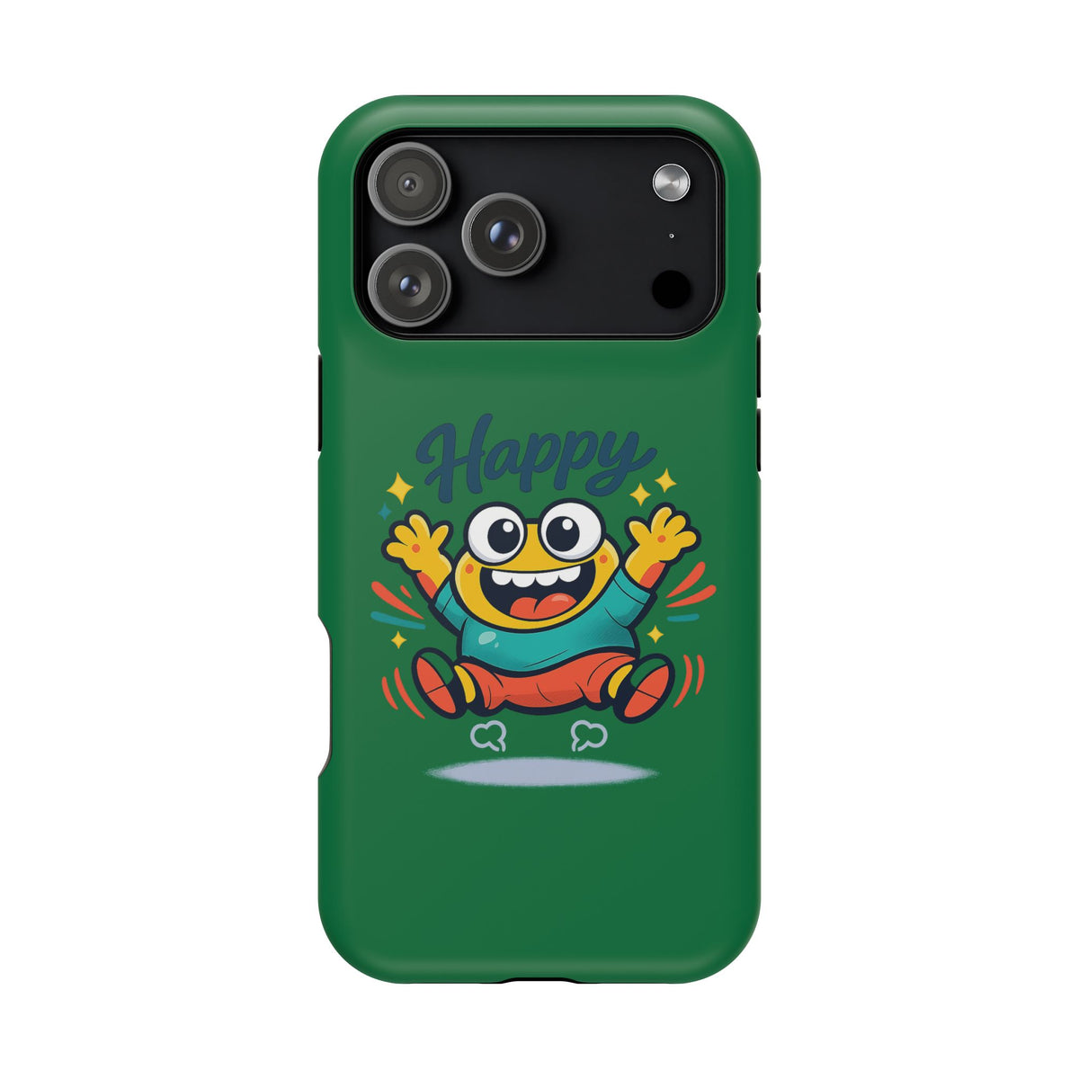 Happy Monster Magnetic Protective Phone Case Green