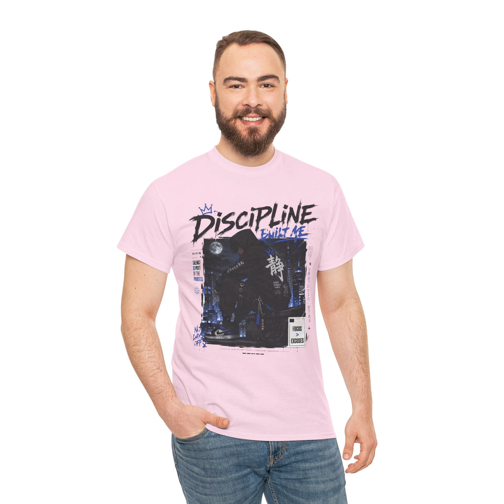 Discipline Anime Graphic Tee — Night Samurai Streetwear
