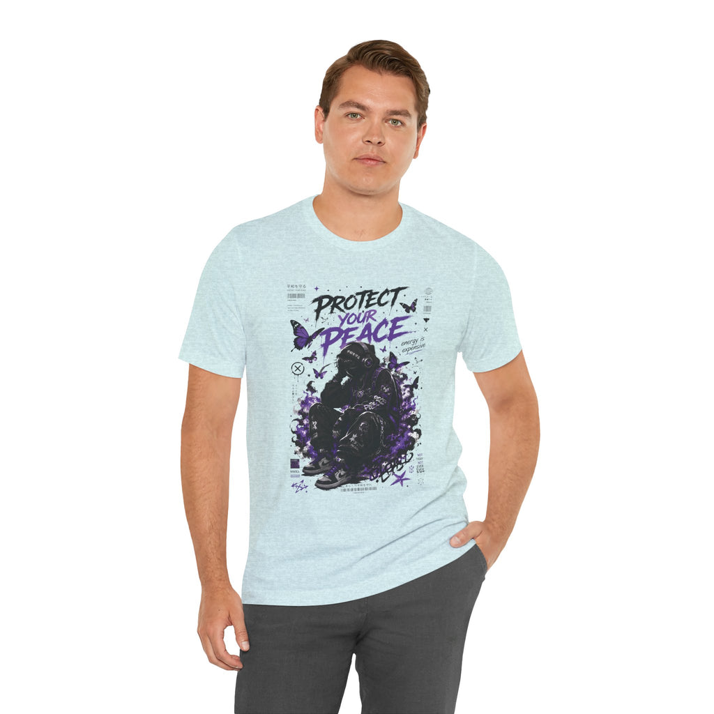 Protect Your Peace T-Shirt — Gothic Butterfly Graphic Tee