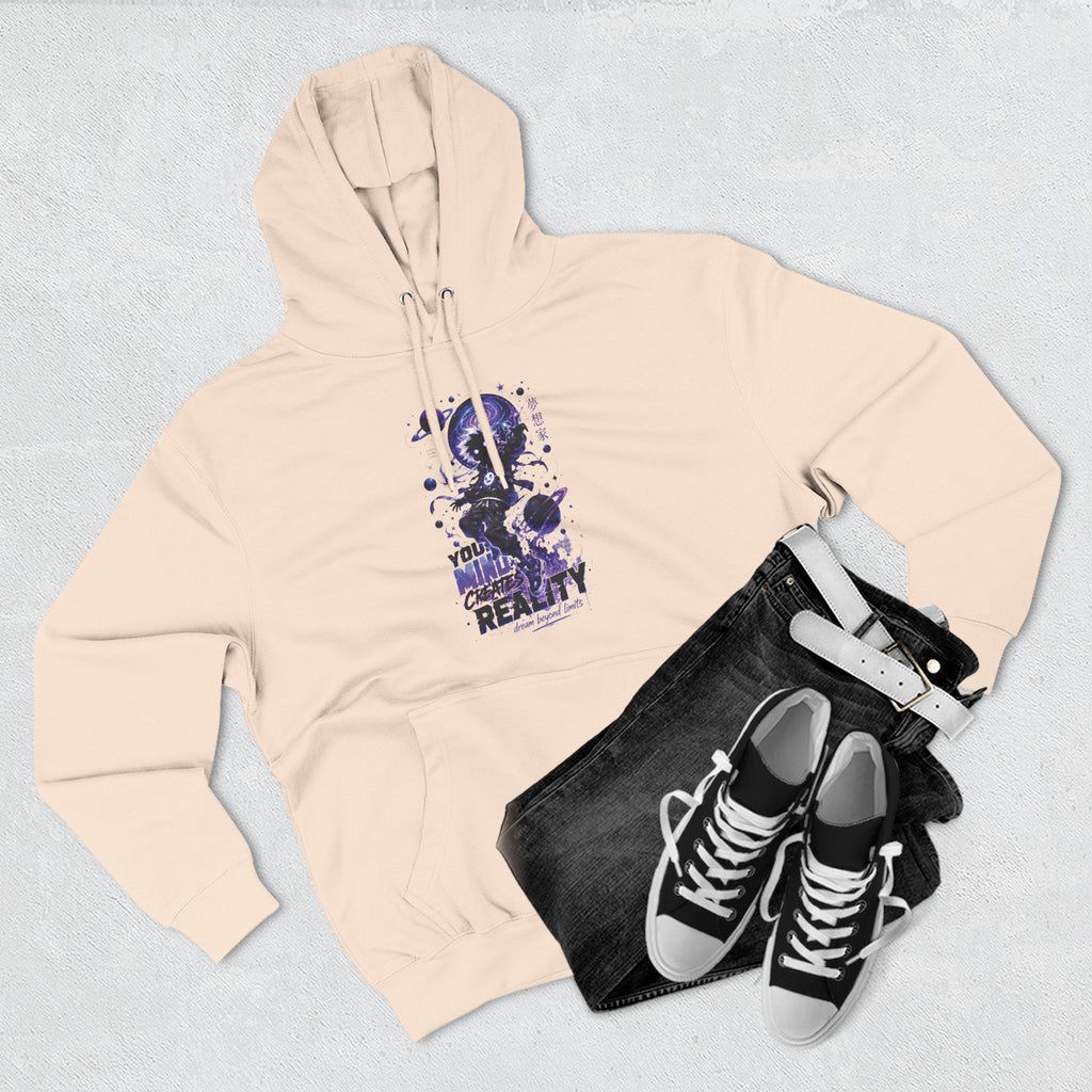 Galaxy Skate Hoodie — "You’re Not High, You’re Reality" Graphic Pullover