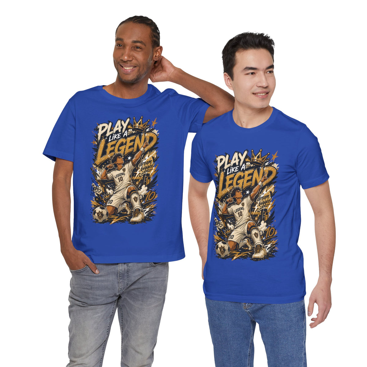 Play Like a Legend Soccer Graphic T Shirt