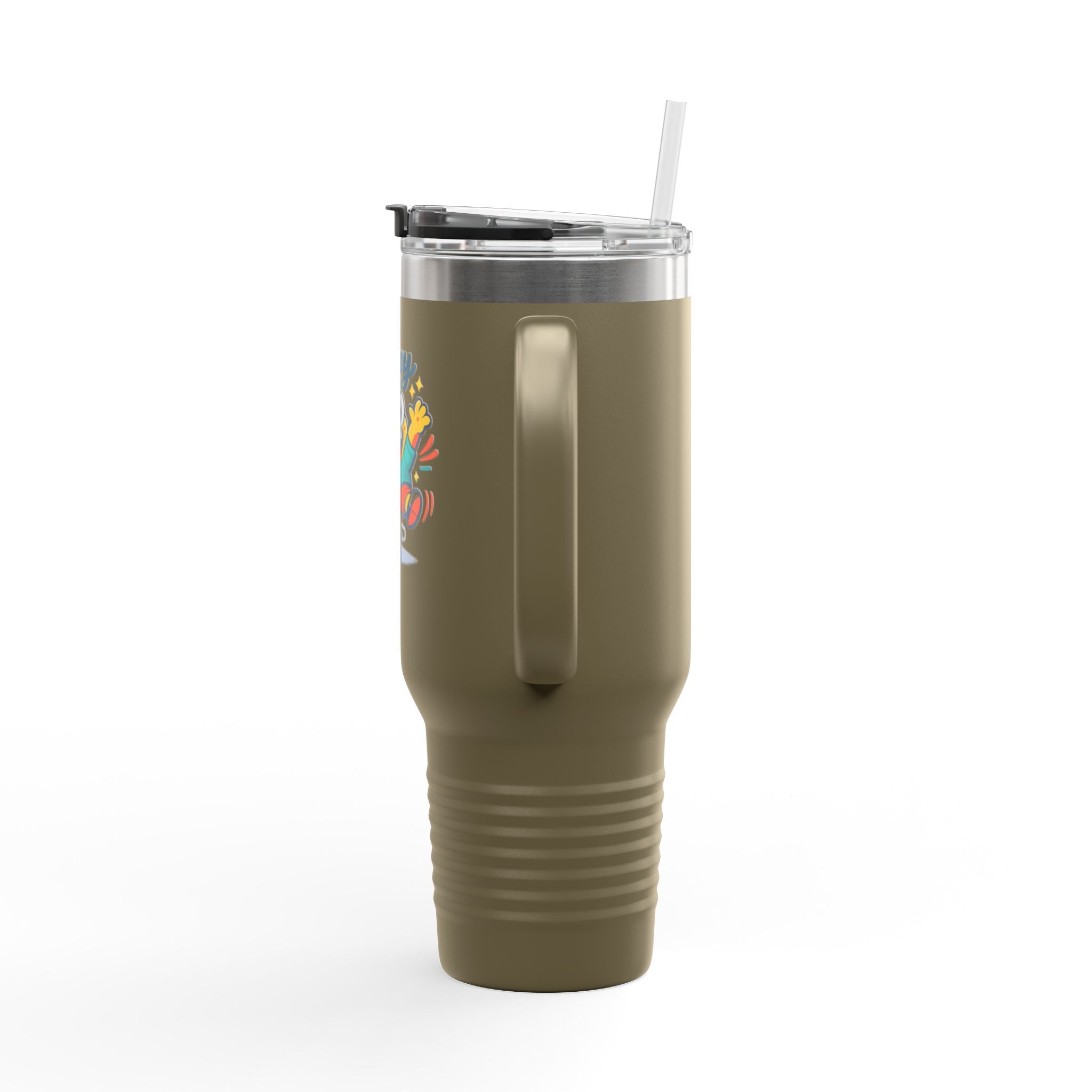 Happy Monster 40oz Insulated Travel Mug