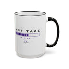 Hot Take Loading Mug — Funny Progress Bar Accent Rim & Handle Tea Coffee Cup