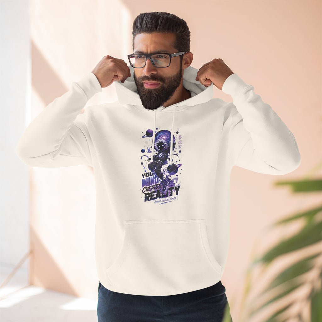 Galaxy Skate Hoodie — "You’re Not High, You’re Reality" Graphic Pullover