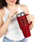 40oz Insulated Travel Mug — "Discipline Today Leads to Freedom Tomorrow" Motivational Tumbler