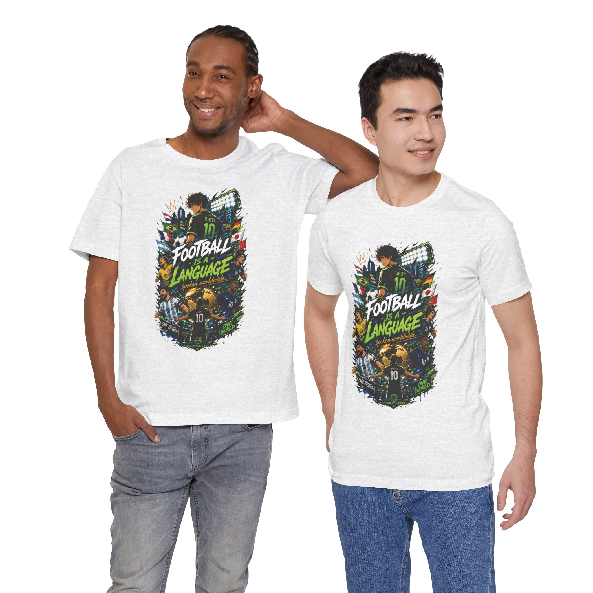 Football Language Graphic Tee — Soccer Fan Jersey Shirt