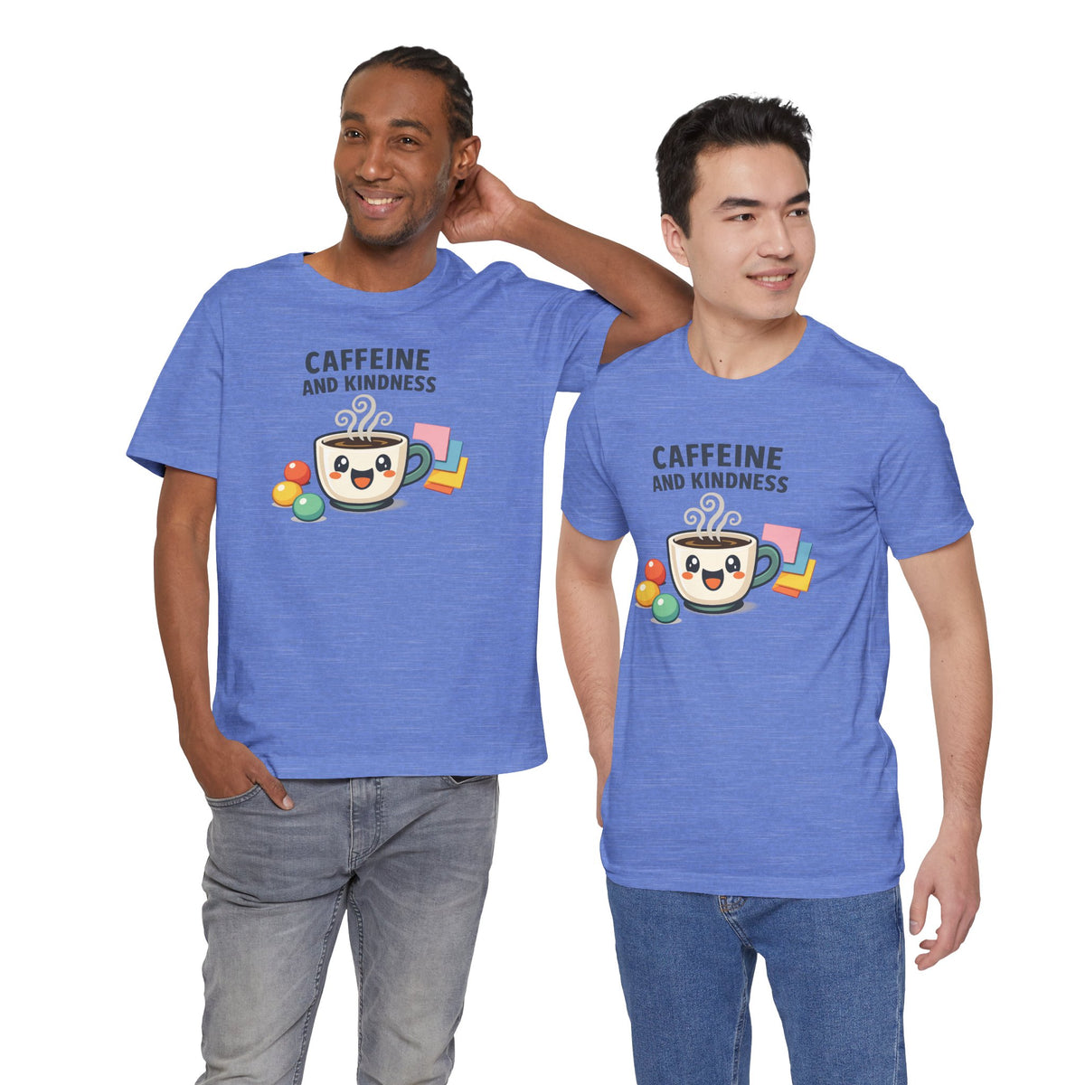 Caffeine and Kindness Coffee Graphic T Shirt