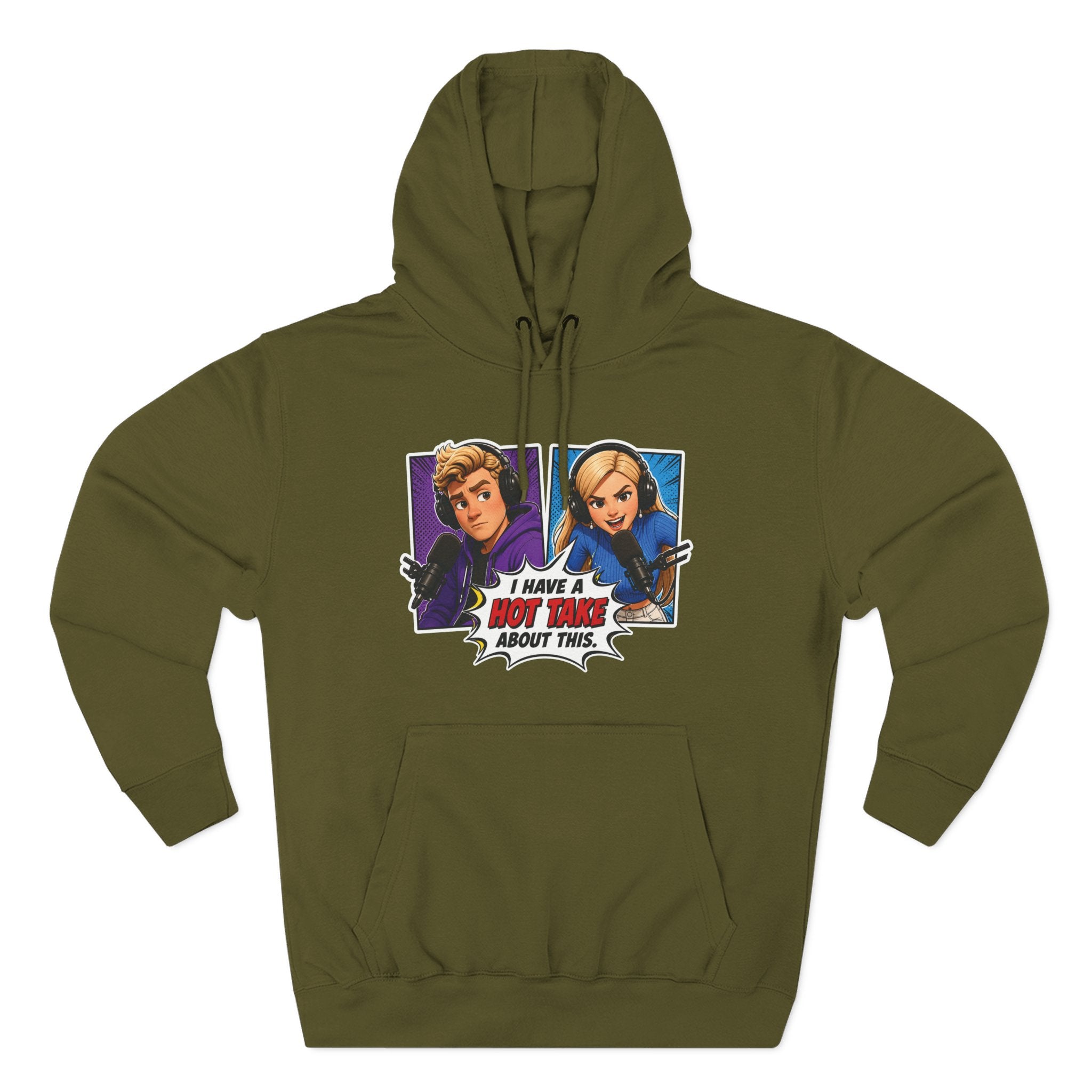 Comic Pop Art Hoodie — “I Have a Hot Take About This” Graphic Pullover