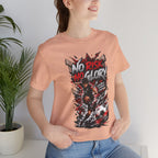 No Risk No Glory Soccer T-Shirt — Dynamic Football Player Graphic Tee