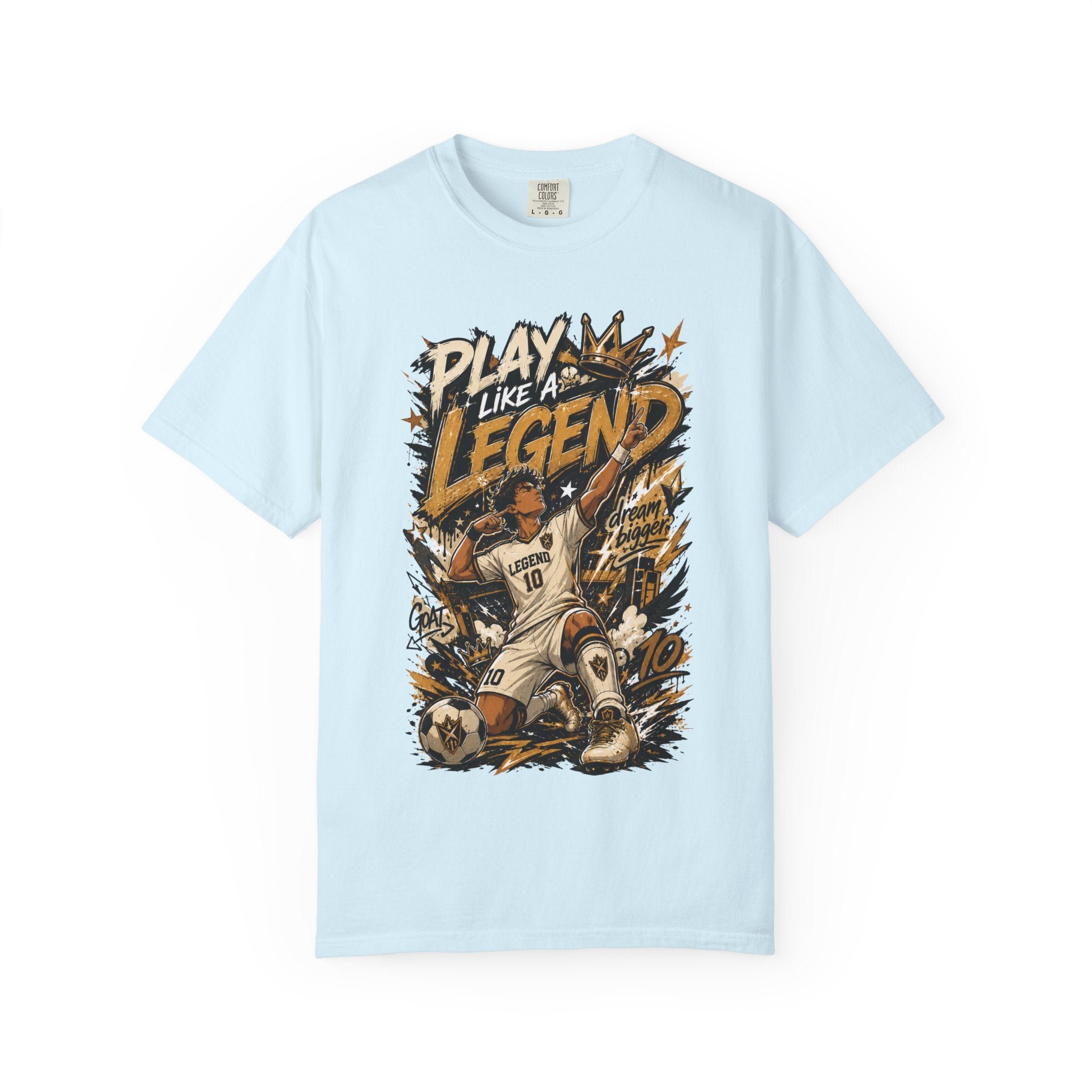 Play Like a Legend Soccer T-Shirt — Vintage Goal Celebration Graphic Tee
