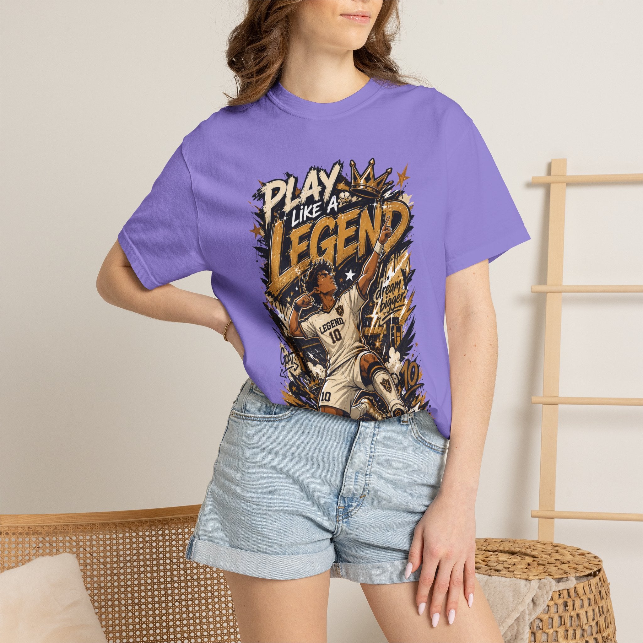 Play Like a Legend Soccer T-Shirt — Vintage Goal Celebration Graphic Tee