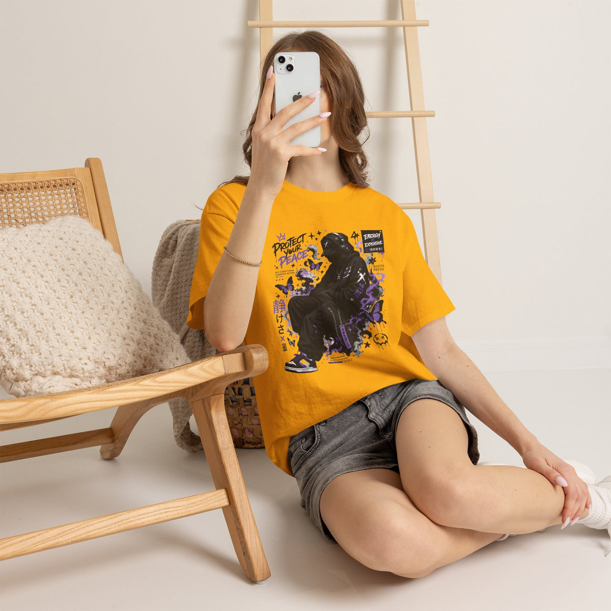 Peacekeeper Anime Graphic T Shirt Purple Streetwear Design