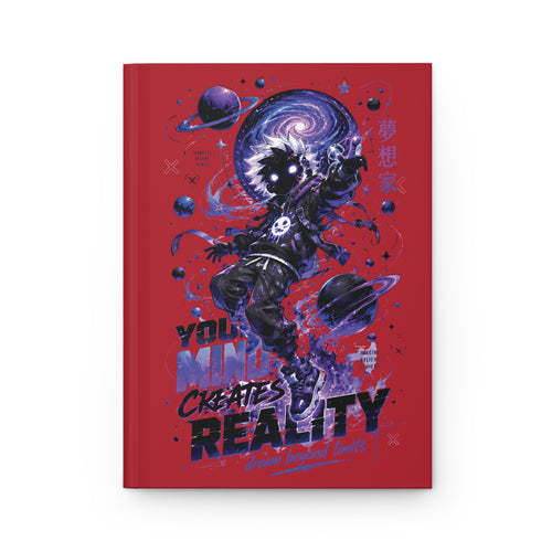 Astral Skateboarder Hardcover Journal — "Your Mind Creates Reality" Notebook