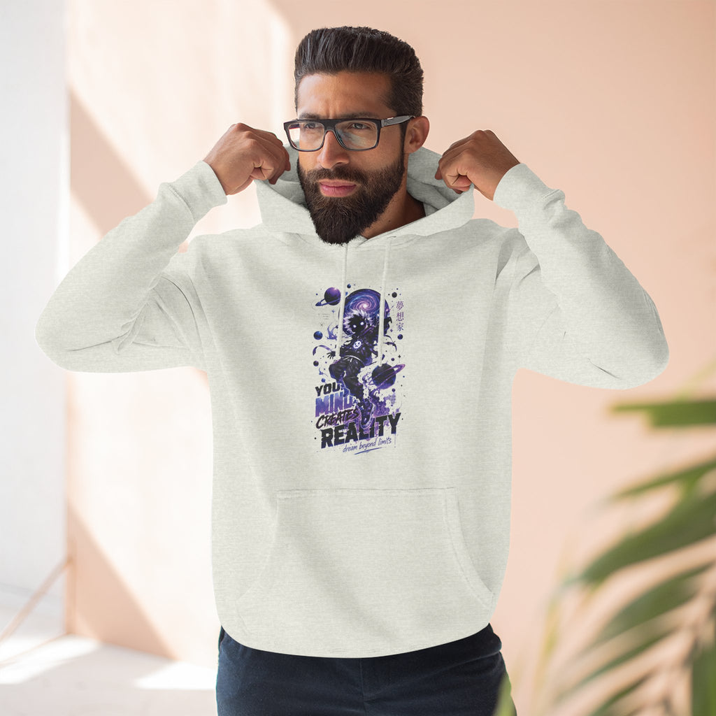 Galaxy Skate Hoodie — "You’re Not High, You’re Reality" Graphic Pullover