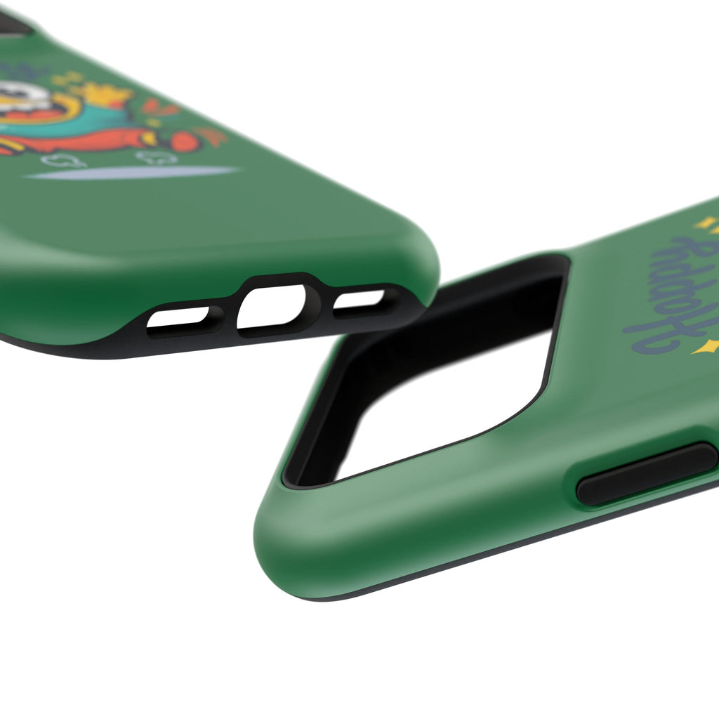 Happy Monster Magnetic Protective Phone Case Green