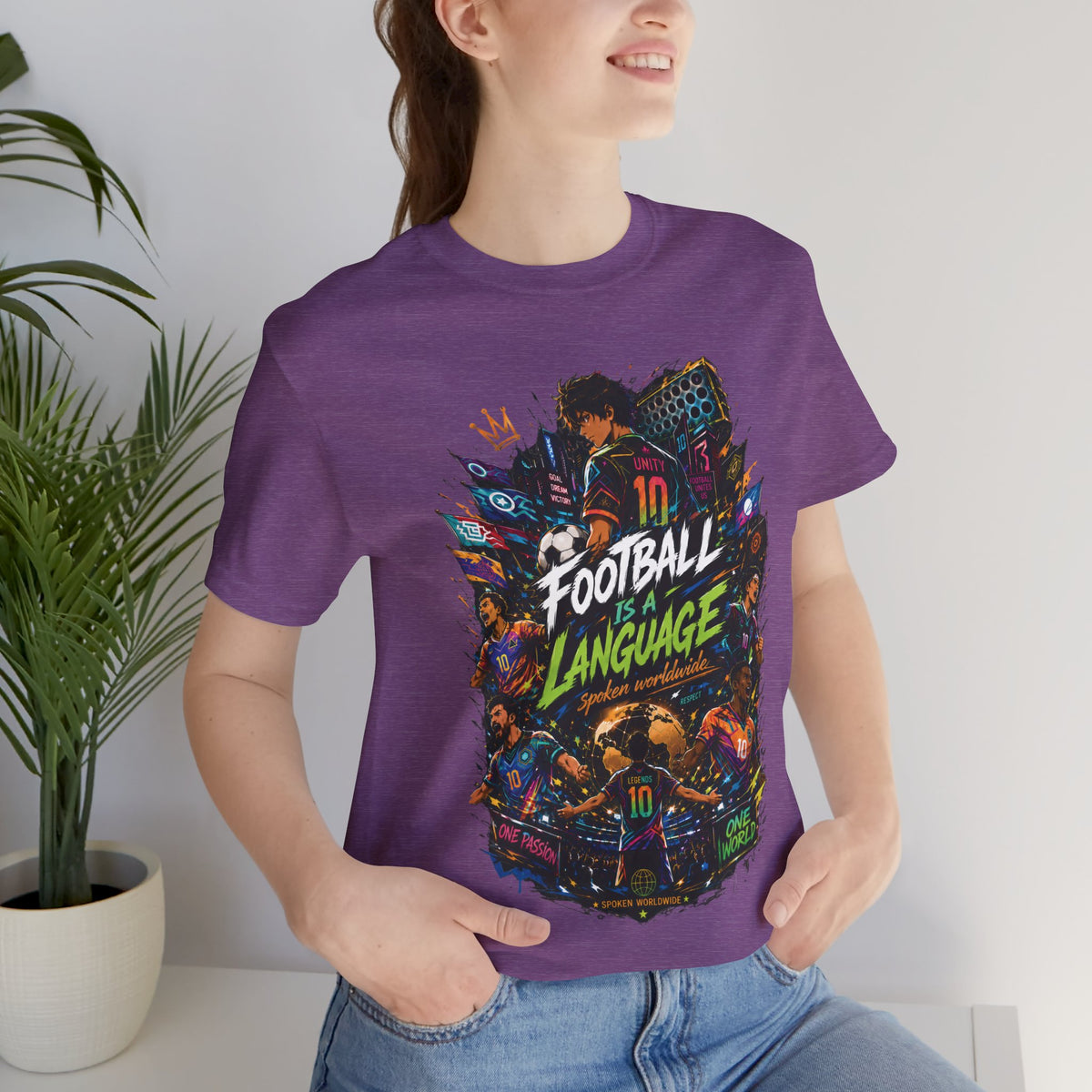 Football Is a Language Graphic T Shirt