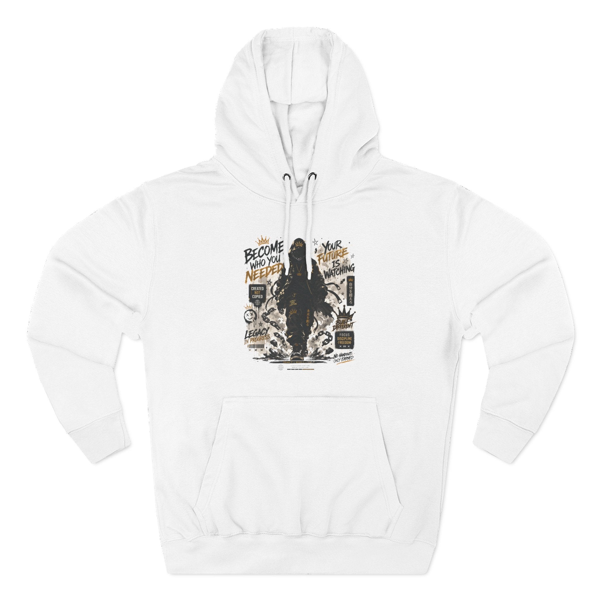 Adventure Hoodie — "Become Your Own Hero" Graphic Pullover