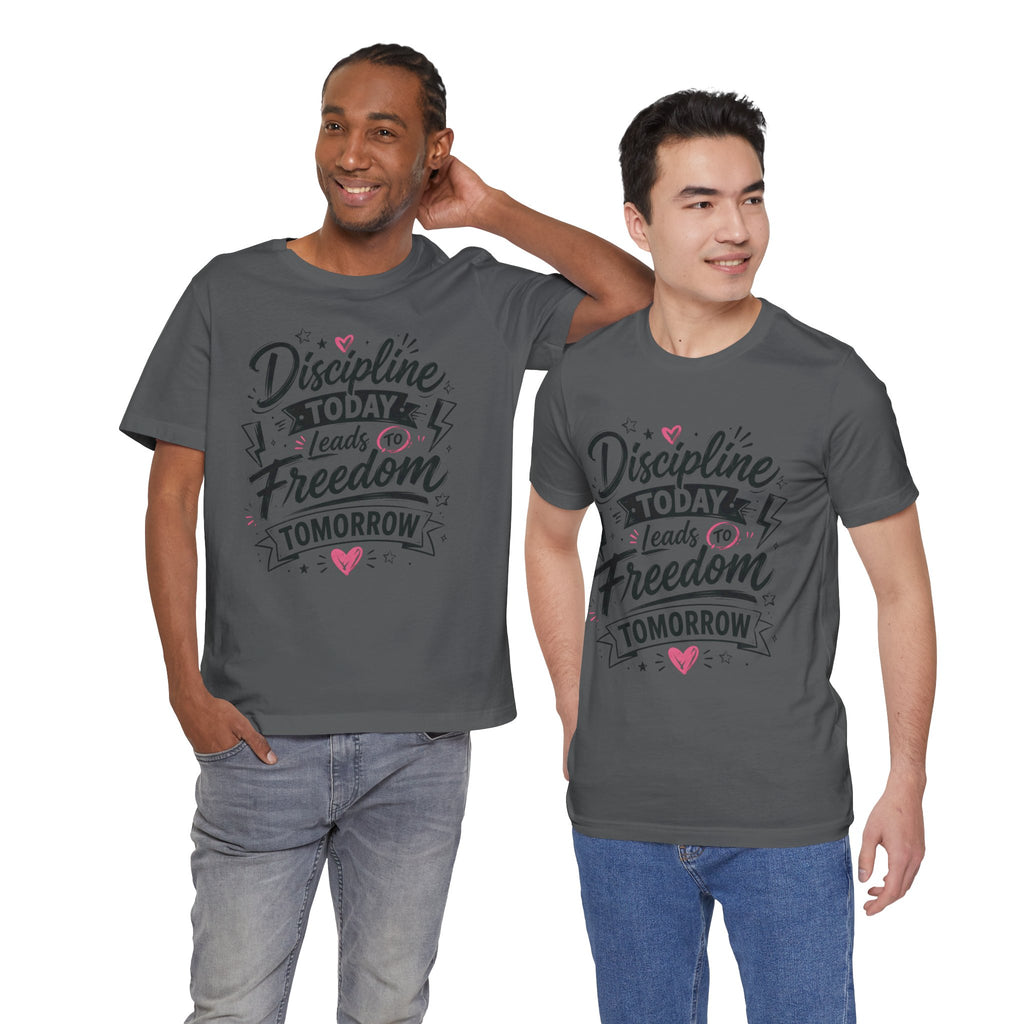 Discipline Today Leads to Freedom Tomorrow Motivational T Shirt